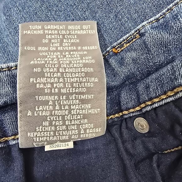 Melissa McCarthy Seven7 Distressed Destroyed Boyfriend Blue Denim Jeans Size 18W - Picture 8 of 10